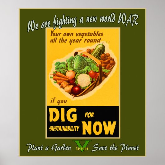 Pflanze ein Garten - Rettet den Planeten Poster (Vorne)