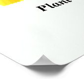 Pflanze ein Saatgut. Eine ganz neue Welt erschaffe Poster (Ecke)