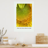 Pflanze ein Saatgut. Eine ganz neue Welt erschaffe Poster (Küche)