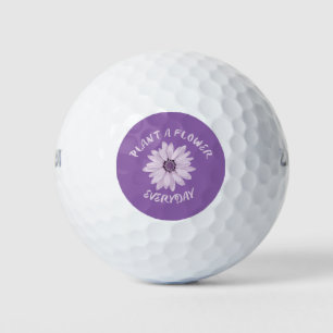 Pflanze Eine Blume Alltag Golfball