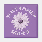 Pflanze Eine Blume Alltag Magnet (Vorne)