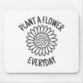 Pflanze Eine Blume Alltag Mousepad (Vorne)