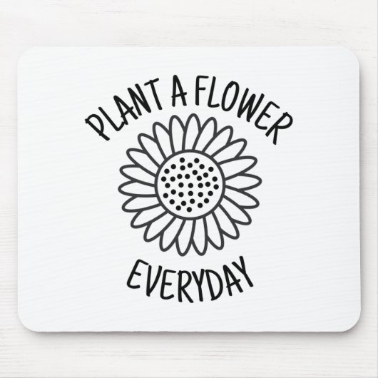 Pflanze Eine Blume Alltag Mousepad (Vorne)