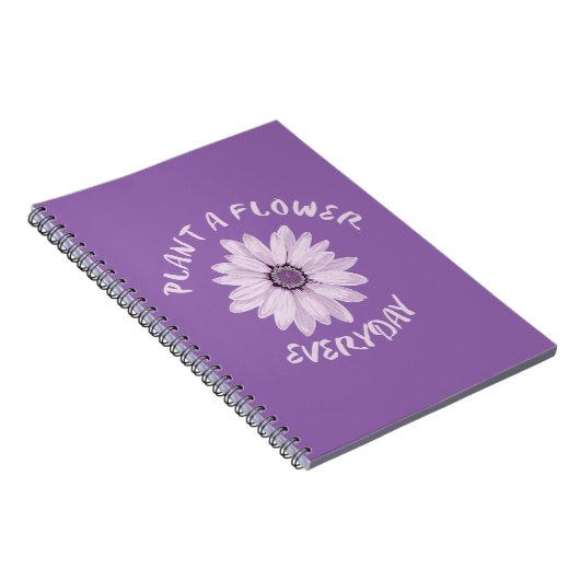 Pflanze Eine Blume Alltag Notizblock (Rechte Seite)