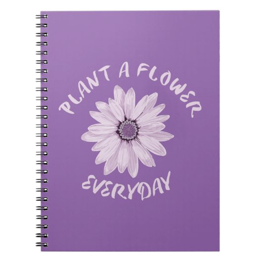 Pflanze Eine Blume Alltag Notizblock (Vorderseite)