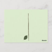 Pflanze einen Baum. Investitionen in die Zukunft Postkarte (Rückseite)