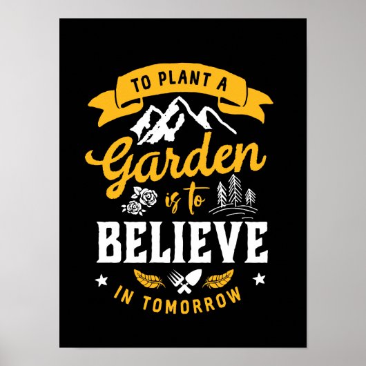 Pflanze eines Gartens ist, an das Zukunftsangebot Poster (Vorne)
