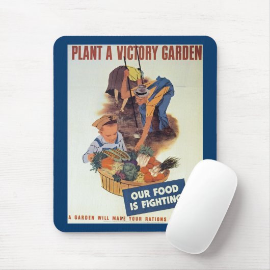 Pflanze eines Siegesgartens Mousepad (Mit Mouse)