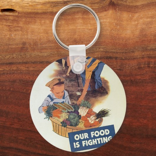 Pflanze eines Siegesgartens Schlüsselanhänger (Vorderseite)