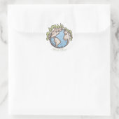 Pflanze eines Tree Earth Day Gears Runder Aufkleber (Tasche)