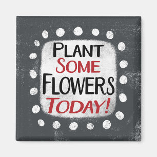 Pflanze Einige Blume Heute Kühlschrank Magnet