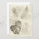 Pflanze Einladung (Vorne/Hinten)