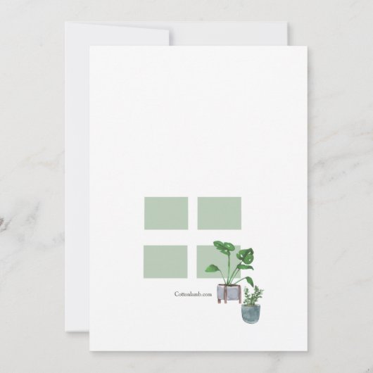 Pflanze Einladung (Rückseite)