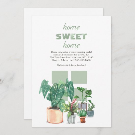 Pflanze Einladung (Vorne/Hinten)