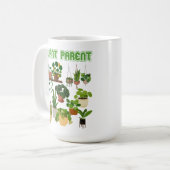 Pflanze Eltern viele Pflanze grün Kaffeetasse (Vorderseite Links)