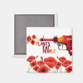 Pflanze essen Menschen Magnet (Vorderseite/Rückseite)