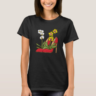 Pflanze Florist Frauen Orchideen T-Shirt