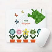 Pflanze flüstern - Wie wächst dein Garten? Mousepad (Mit Mouse)