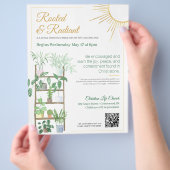 Pflanze Frauenbibliotheksstudie Flyer (Hand)