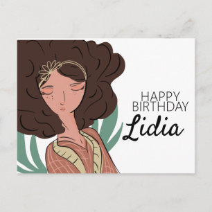 Pflanze Frauenzeichen Lover Geburtstag Postkarte