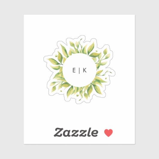 Pflanze Fresh Greenery Aufkleber (Blatt)