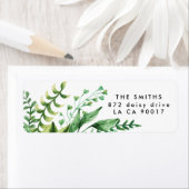 Pflanze Fresh Greenery Leafy Hochzeit Rücksendeadr (Insitu)