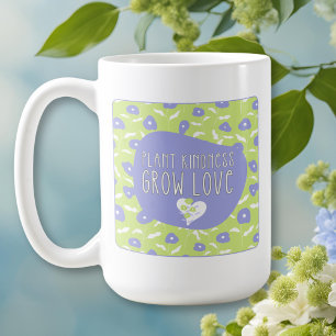 Pflanze Freundlichkeit, Wächst Liebe, Grüne und Bl Kaffeetasse