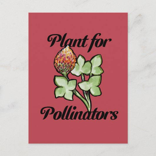 Pflanze für Bestäuber Postkarte (Vorderseite)