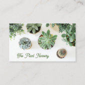 Pflanze für Blätter - Succulents - Visitenkarte (Vorderseite)