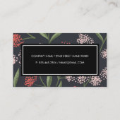 Pflanze für Blume verlassen Visitenkarte (Rückseite)