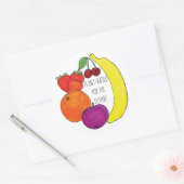 Pflanze für das Future-Aufkleberblatt Runder Aufkleber (Umschlag)