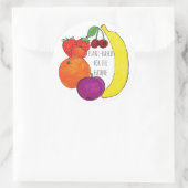 Pflanze für das Future-Aufkleberblatt Runder Aufkleber (Tasche)