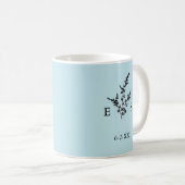 Pflanze für das Hochzeitmongramm Kaffeetasse (VorderseiteRechts)