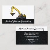 Pflanze für den Bau schwerer Geräte Visitenkarte (Vorne/Hinten)