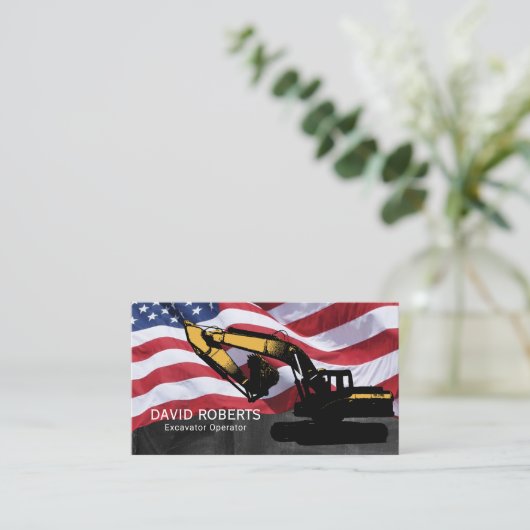 Pflanze für den Bau von Baggern Visitenkarte (Stehend Vorderseite)