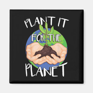 Pflanze für die Erde Magnet