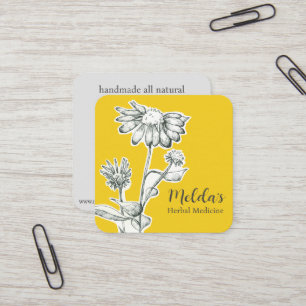 Pflanze für Herb Business Echinacea Quadratische Visitenkarte