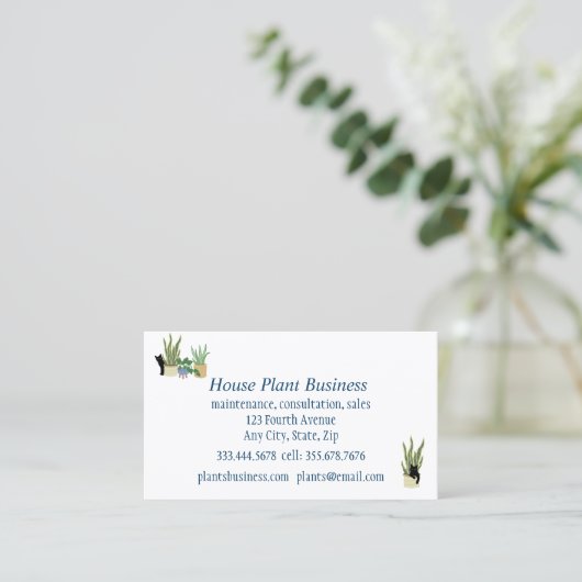 Pflanze für kundenspezifische Anwendungen Visitenkarte (Stehend Vorderseite)