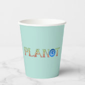 Pflanze für unseren Planeten Pappbecher (Vorderseite)