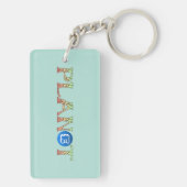 Pflanze für unseren Planeten Schlüsselanhänger (Rückseite)