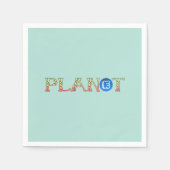 Pflanze für unseren Planeten Serviette (Vorderseite)