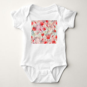 Pflanze für Wasserfarben Blume Muster Baby Strampler