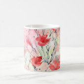 Pflanze für Wasserfarben Blume Muster Kaffeetasse (Mittel)