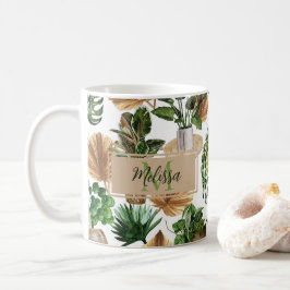 Pflanze für Wasserfarben Boho Indoor House Kaffeetasse