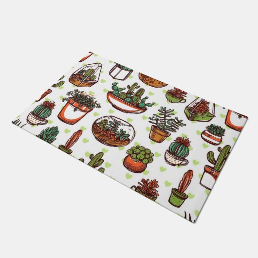 Pflanze Fußmatte (Schrägansicht)