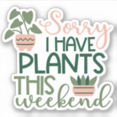 Pflanze Garden Nature Sticker (Vorderseite)