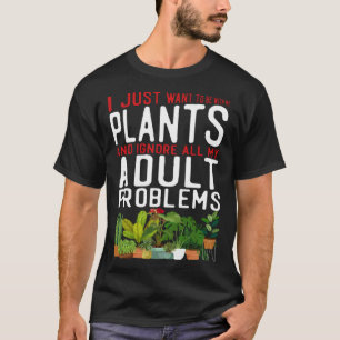 Pflanze Gartenarbeit, die ich Wollte, mit meinen P T-Shirt