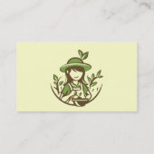 Pflanze Gartengeschäft oder Service Visitenkarte (Rückseite)