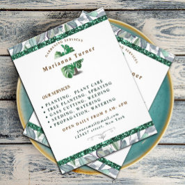 Pflanze Gartenservice, Gartenbau Flyer