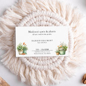 Pflanze Gartenzentrum Aquarell Visitenkarte